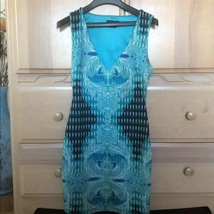 Geometric mirrored Bebe dress